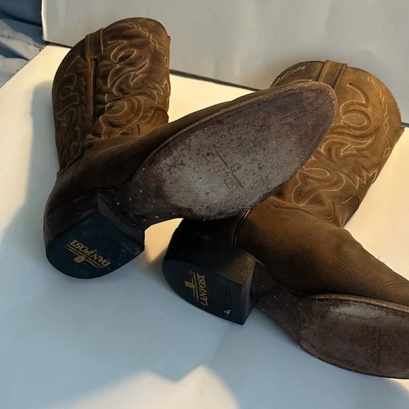 Dan Post Dark Brown Western Boots - Picture 3 of 5